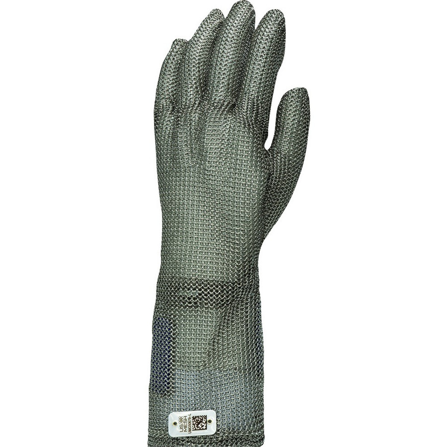 PIP USM-1367 Stainless Steel Mesh Glove with Coil Spring Closure Mid-Length Silver