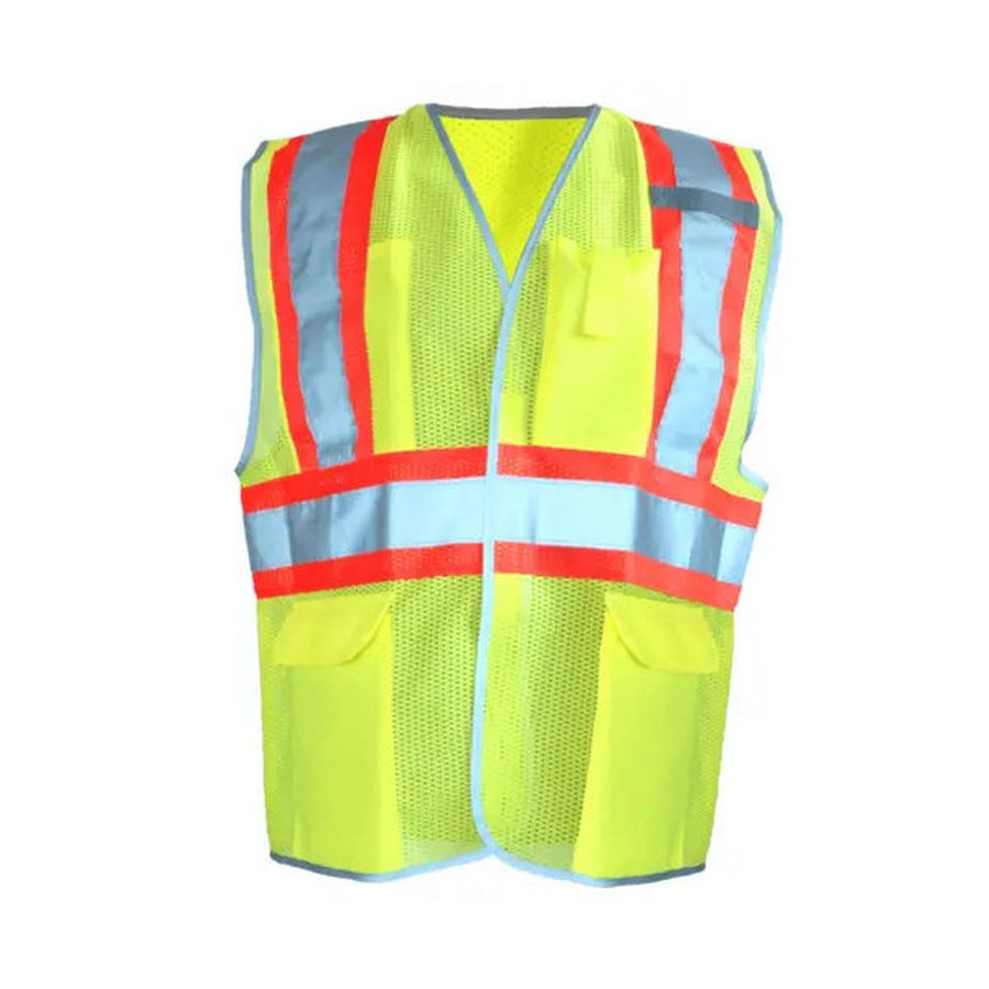 Occunomix LUX-SSCOOL2-Y Mesh Two-Tone Vest Hi-Vis Yellow