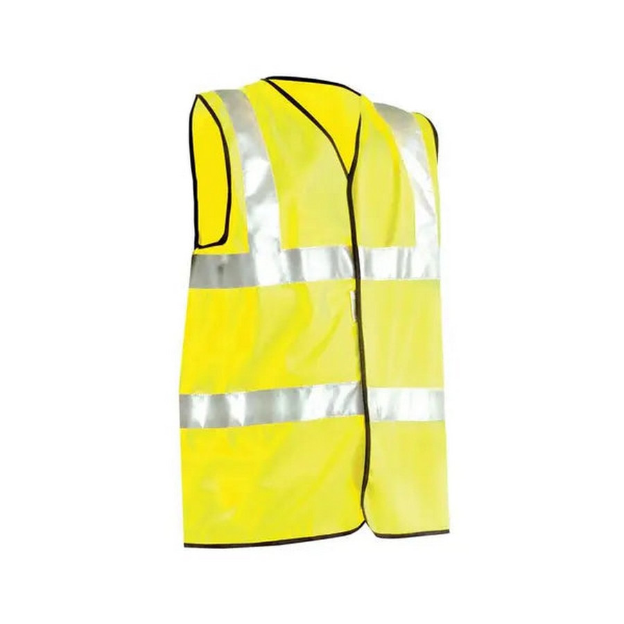 Occunomix LUX-SSFULLG-Y Solid Dual Stripe Vest Hi-Vis Yellow