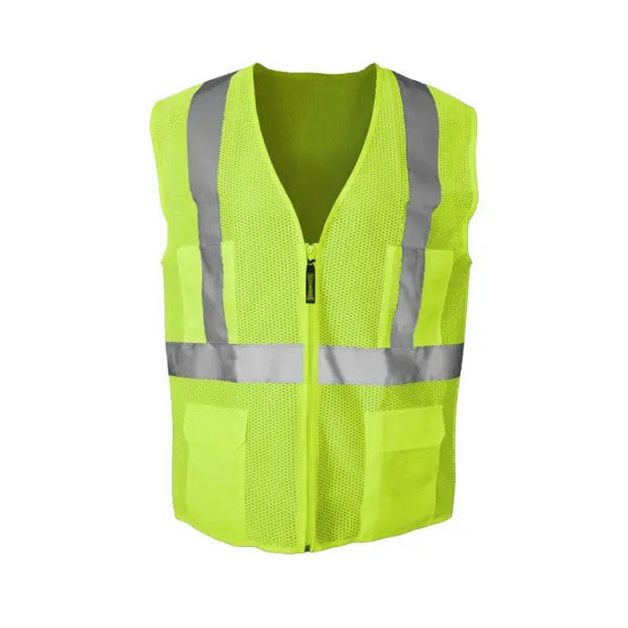 Occunomix LUX-SSMZ-Y Surveyor Vest W/Zipper Hi-Vis Yellow