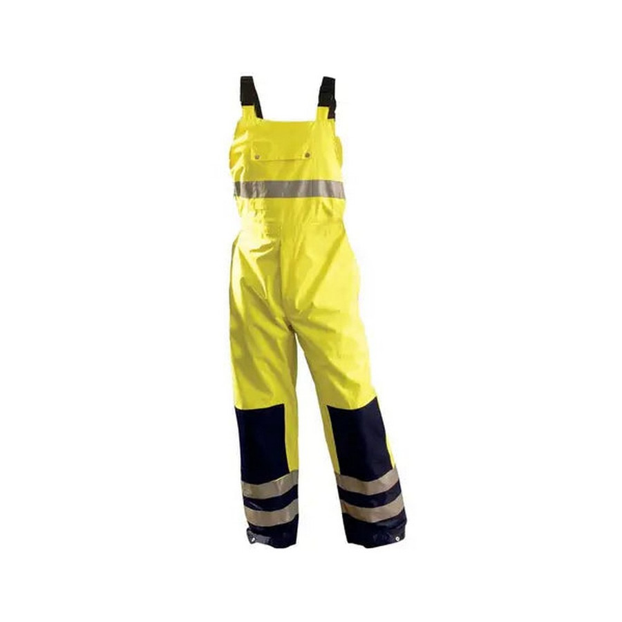 Occunomix LUX-TENBIB-Y Premium Breathable Rain Bib Hi-Vis Yellow