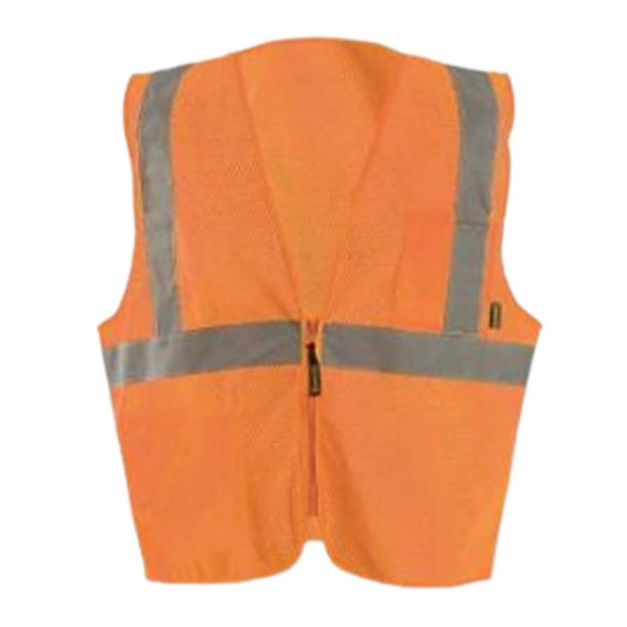 Stalwart Safety C2OVV High Visibility Safety Vest Class 2 Retro-Reflective Stripes Orange