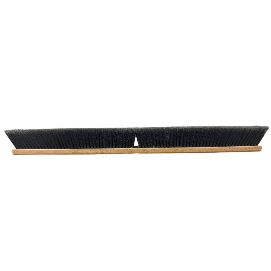 Better Brush 100136 Flagged Gray Poly Floor Broom - Wood - 36"