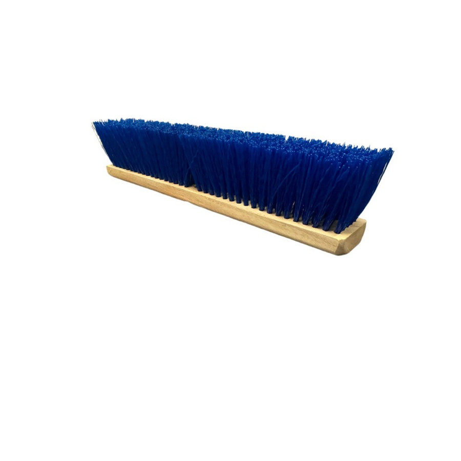 Better Brush 120324 Blue Polypropylene Garage Brush - 24" Wood Block