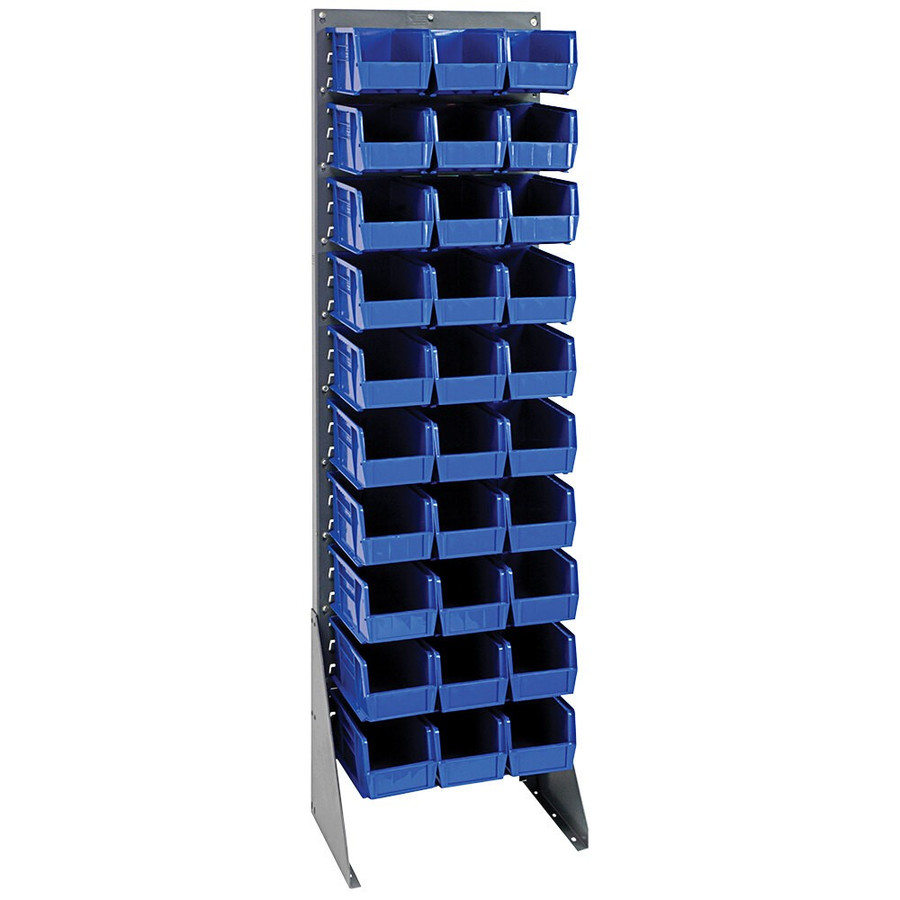 Quantum Storage Systems QSS-1866H 18" x 12 1/2" Gray Steel Single-Sided Louvered Rack