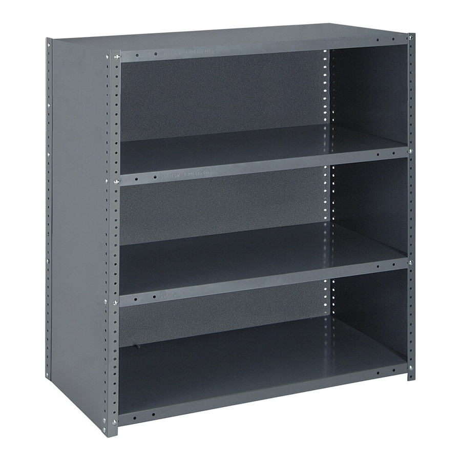 Quantum Storage Systems CL39-1836-4 IRONMAN 36" x 18" x 39" Steel Closed 4-Shelf Heavy-Duty Shelving