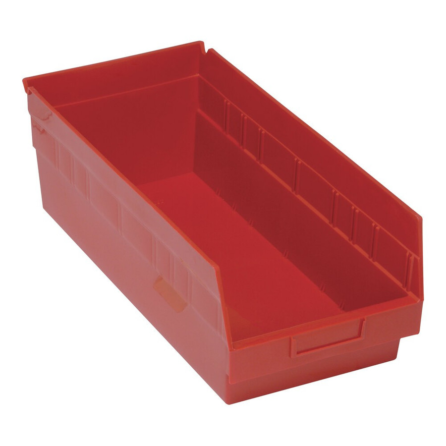 Quantum Storage Systems QSB208RD STORE-MORE 17 7/8" x 8 3/8" x 6" Red Shelf Bin