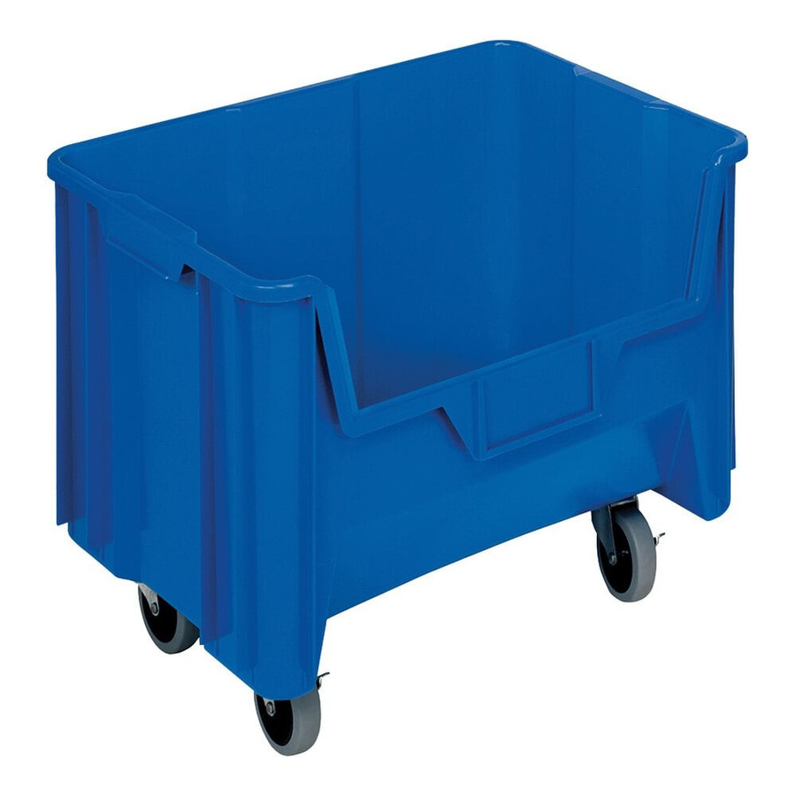 Quantum Storage Systems QGH705MOBBL Giant Stack 15 1/4" x 19 7/8" x 15 7/16" Blue Mobile Storage Container