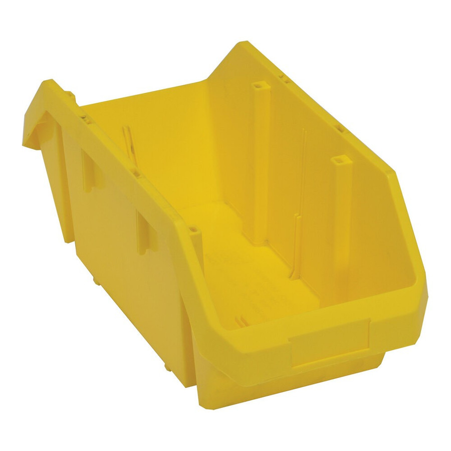 Quantum Storage Systems QP1887YL QuickPick 18 1/2" x 8 3/8" x 7" Yellow Polypropylene Storage Bin