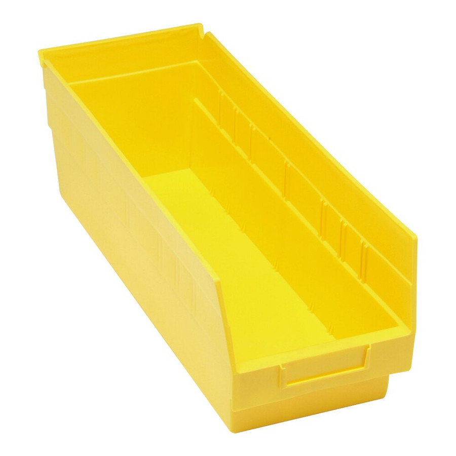 Quantum Storage Systems QSB204YL STORE-MORE 17 7/8" x 6 5/8" x 6" Yellow Shelf Bin