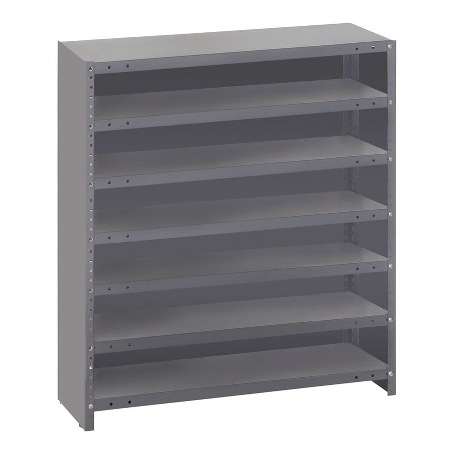 Quantum Storage Systems CL1839-000 Super Tuff 36" x 18" x 39" Steel Closed 7-Shelf Euro Drawer Shelving System
