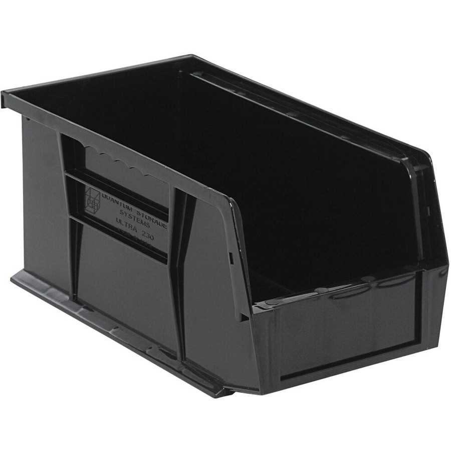 Quantum Storage Systems QUS-230BK 10 7/8" x 5 1/2" x 5" Black Hanging Bin