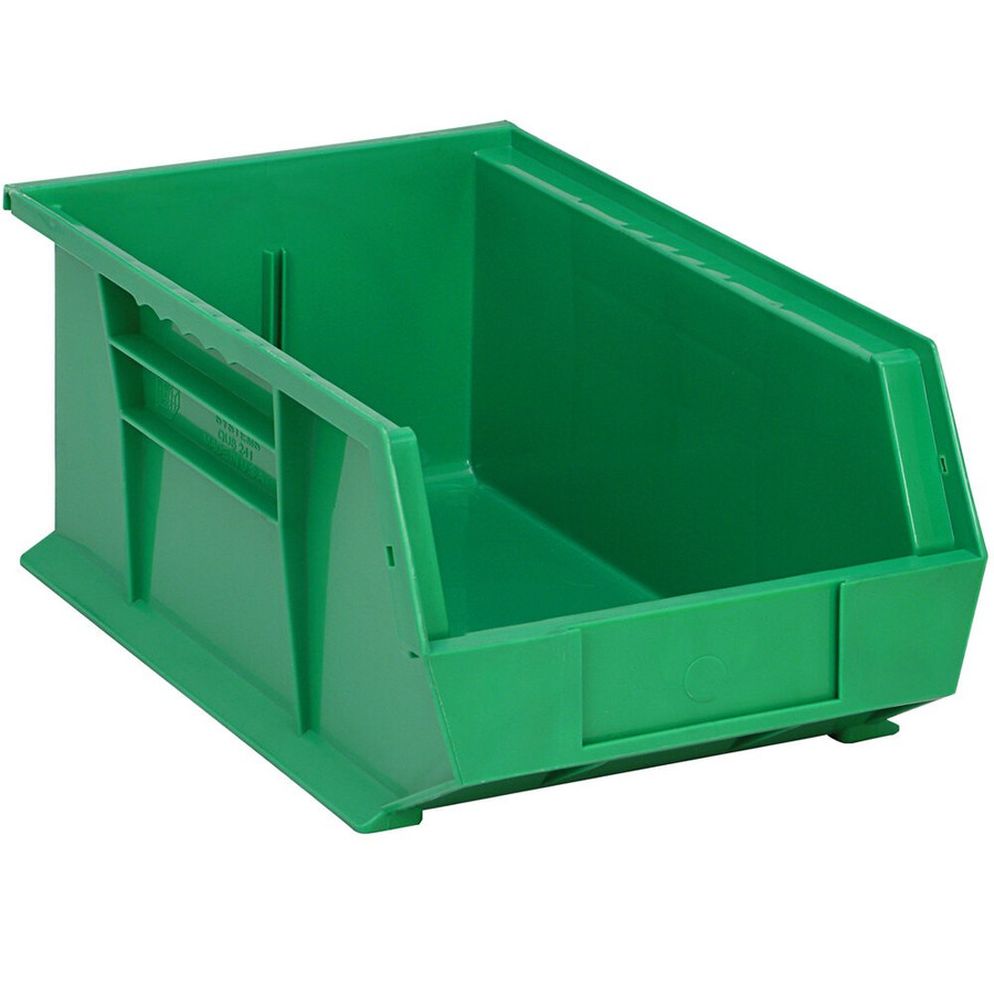Quantum Storage Systems QUS-241GN 13 5/8" x 8 1/4" x 6" Green Hanging Bin