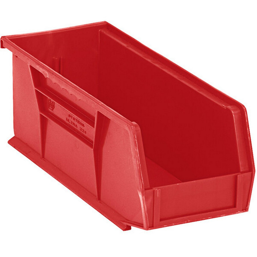 Quantum Storage Systems QUS-224RD 10 7/8" x 4 1/8" x 4" Red Hanging Bin