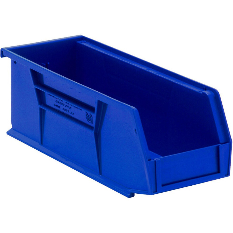 Quantum Storage Systems QUS-224BL 10 7/8" x 4 1/8" x 4" Blue Hanging Bin