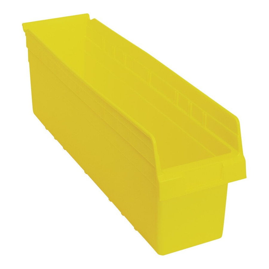 Quantum Storage Systems QSB806YL STORE-MAX 23 5/8" x 6 5/8" x 8" Yellow Shelf Bin