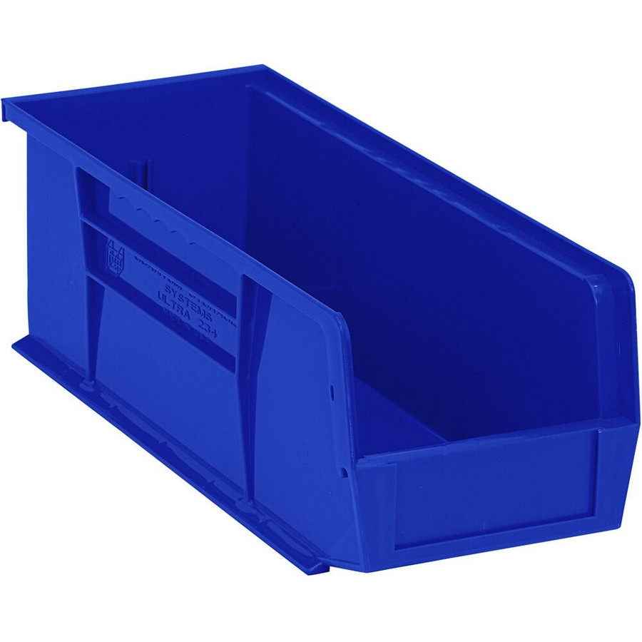 Quantum Storage Systems QUS-234BL 14 3/4" x 5 1/2" x 5" Blue Hanging Bin