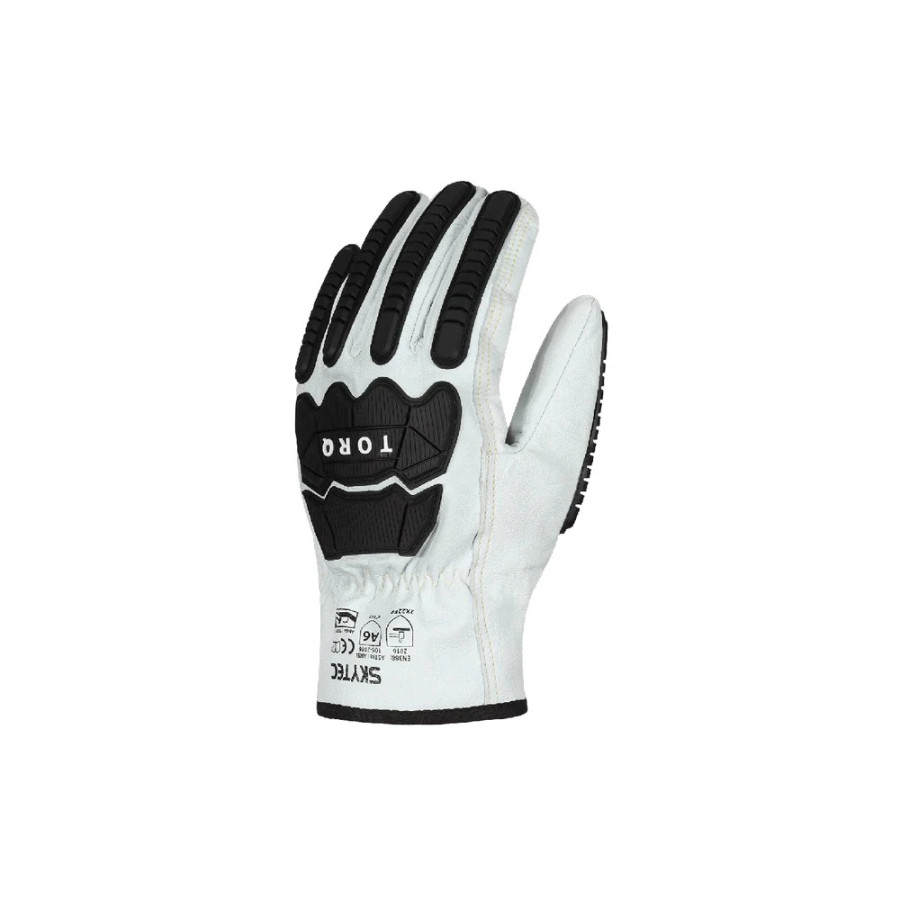 Global Glove SKG00099A Torq Storm Standard-Grade Goatskin Leather Gloves with Cut and Impact Resistance