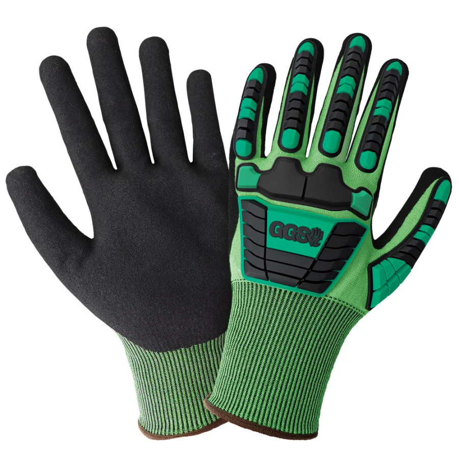 Global Glove CIA799XFT Vise Gripster C.I.A. rPET Recycled Touchscreen Gloves with Cut and Impact Resistance