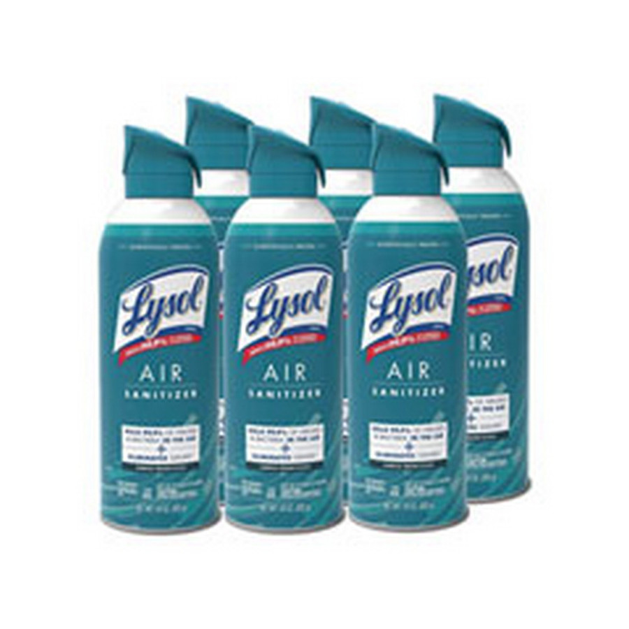Air Sanitizer Spray, Simple Fresh Scent, 10 oz Aerosol Spray, 6/Carton