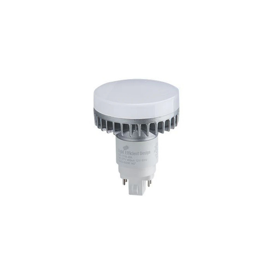 Light Efficient Design LED-7318-35A 4-Pin LED PL Retrofit Lamp - G/GX24q Base - 12W - 3500K - 1,157 Lumens - Vertical Orientation - 120-277V or Ballast Compatible