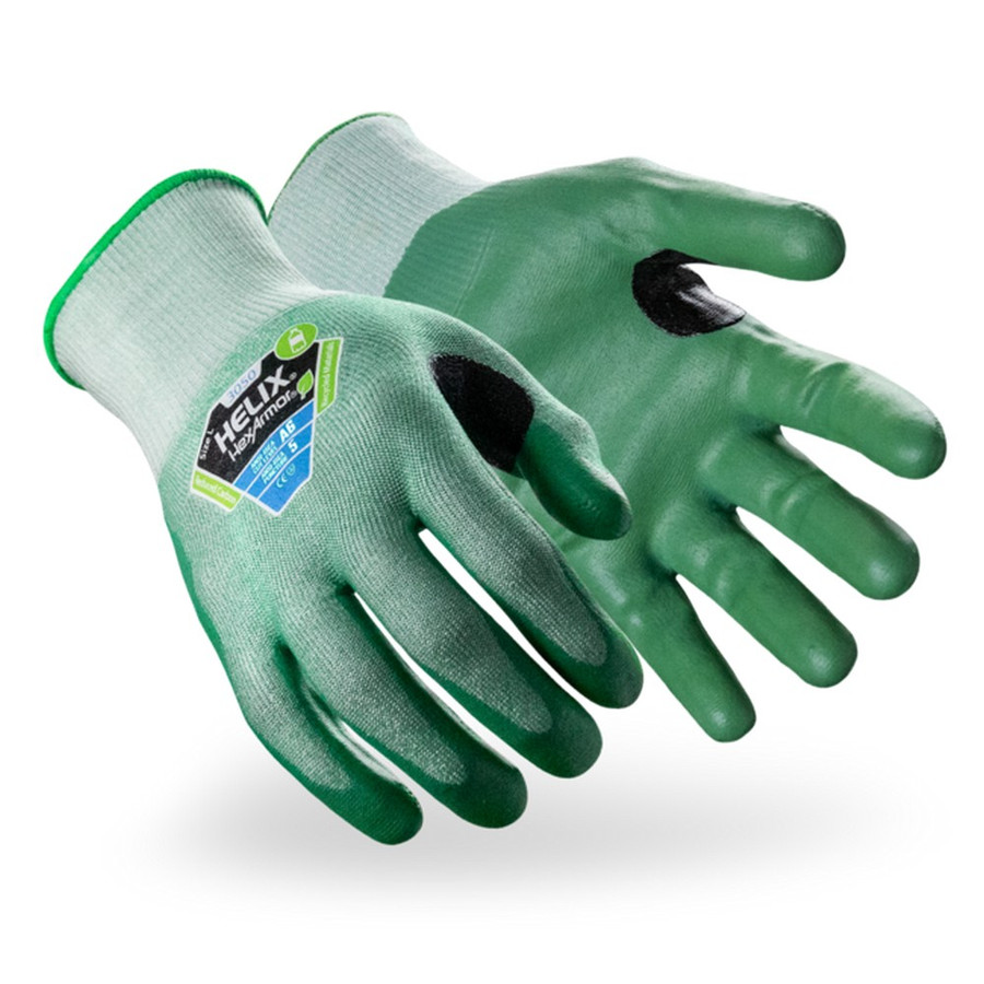 HexArmor 3050 Helix Eco-Friendly Knit, Cut Level A6, 18-Gauge