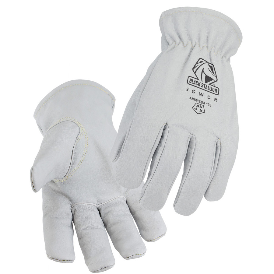 Black Stallion 9GWCR A5 Cut-Resistant Goatskin Winter Drivers Glove