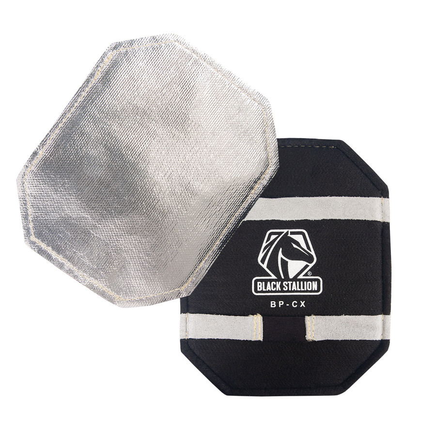 Black Stallion BP-CX Oversized Aluminized Fiberglass & Carbon Felt Backpad
