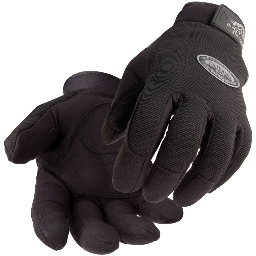 Black Stallion 99PLUS-BLK ToolHandz Plus Original Mechanics Glove, Black