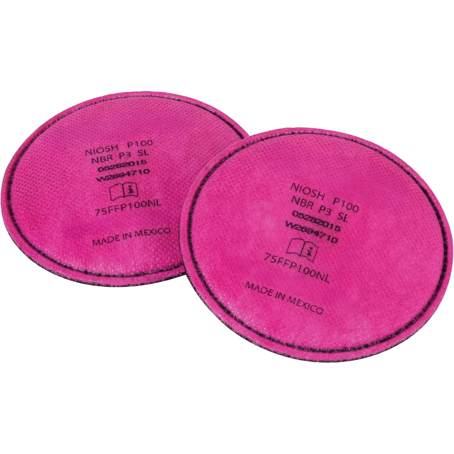 North 75FFP100NL Flexible, Low Profile P100 Filter with Odor Relief