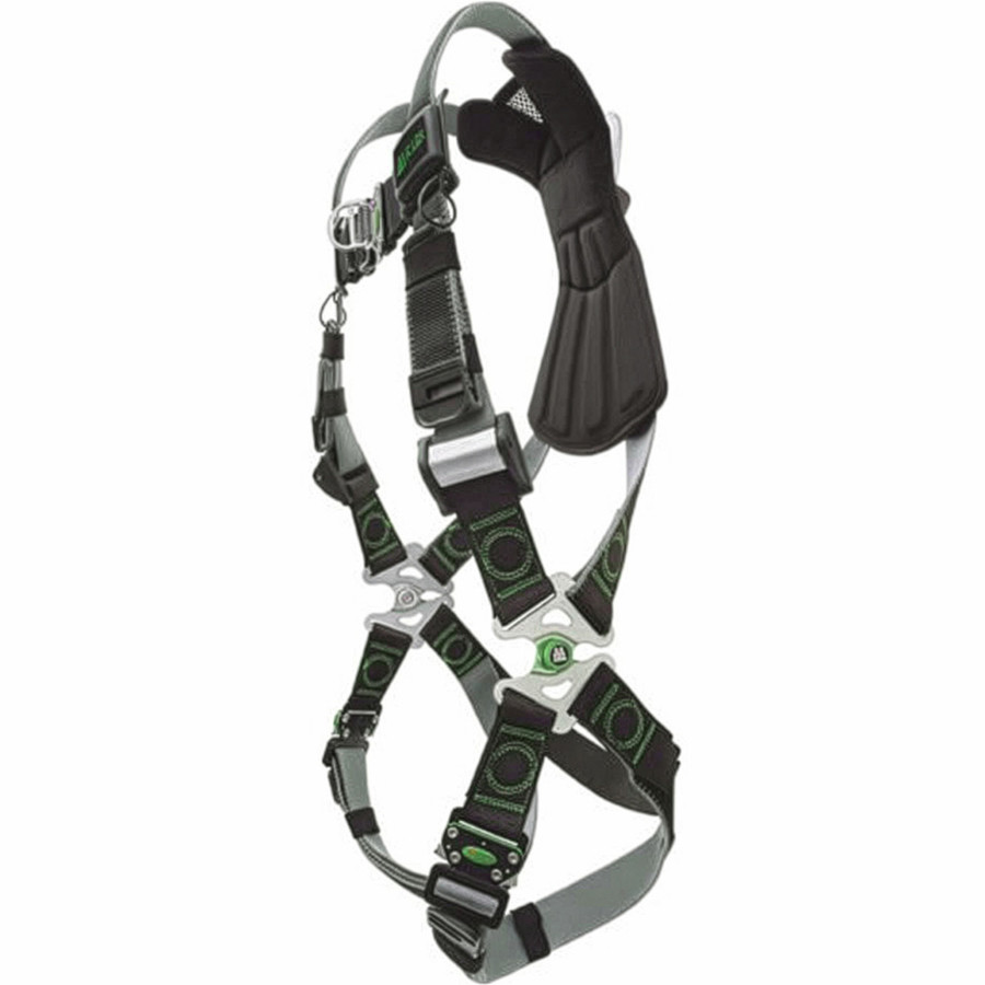 Miller RDF-QC Premium full-body Harness with DuraFlex Stretch Webbing, Back/Front D-Rings and Quick-Connect Chest & Leg Strap Buckles