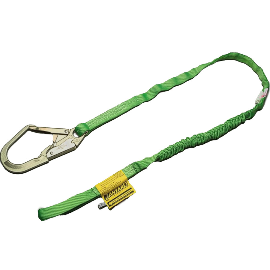 Miller 219TWRS-Z7 Single Leg Stretchable Tublar Shock-Absorbing Lanyard with Locking Snap Hooks