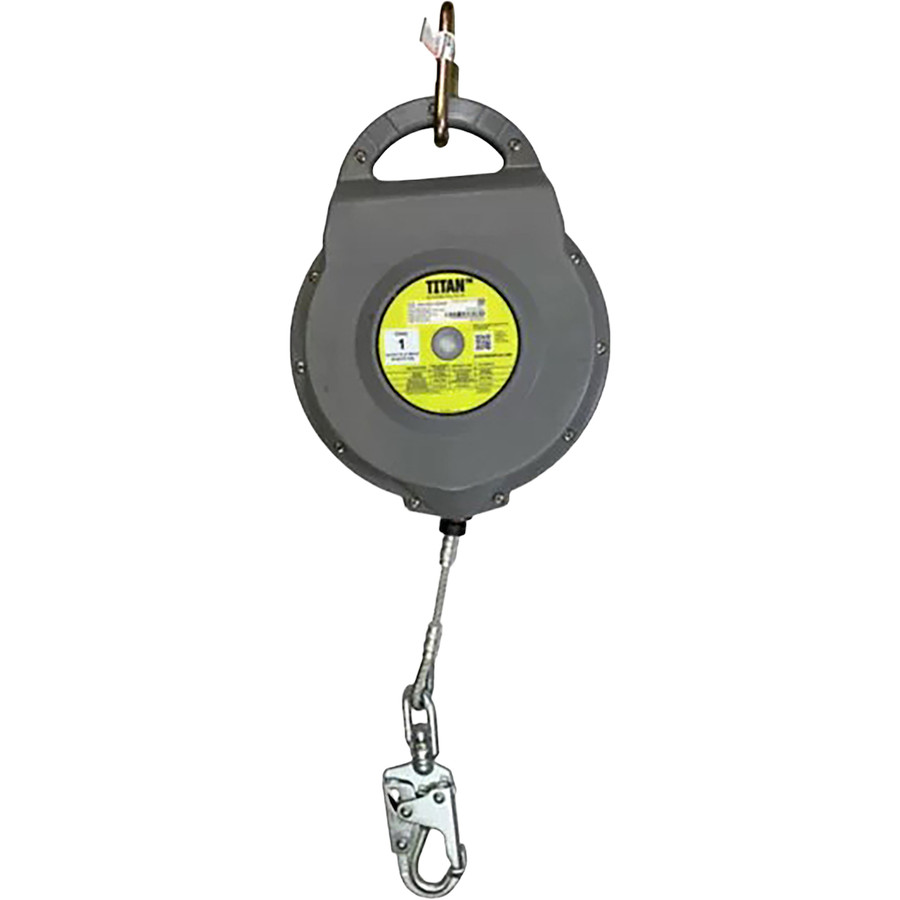 Miller MTS-OGC1-02 Self-Retracting Lifeline with Steel Carabiner and Steel Swivel Snap Hook