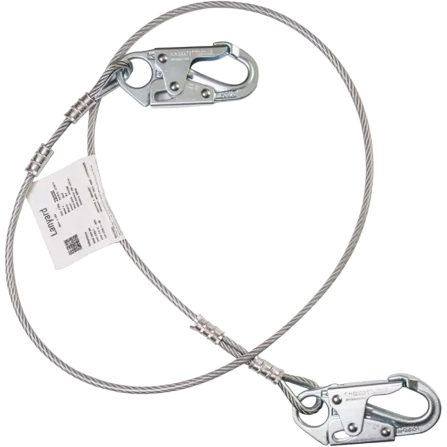 Miller 207NLS-Z7 Vinyl Coated Positioning Cable with Steel Locking Snap Hooks