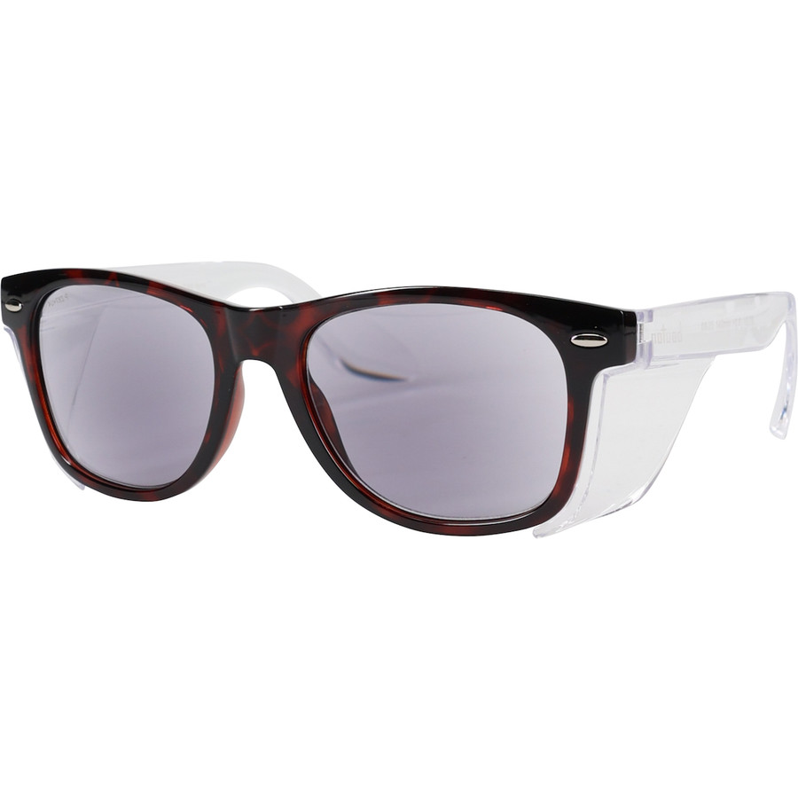PIP 250-170-8123 Bouton Optical Commuter Auto Focus Reader Safety Glasses, +0.6 to +2.75 Diopter, Brown/Black Frame, Tinted
