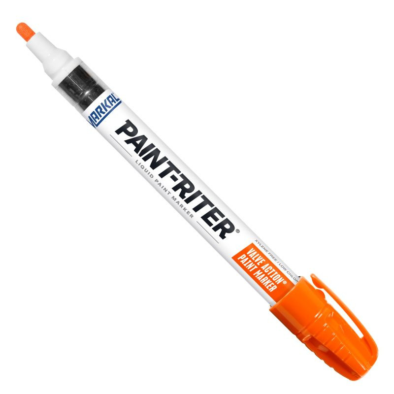 Markal MRK96824 Valve Action Paint Marker 96824, Medium Bullet Tip, Orange