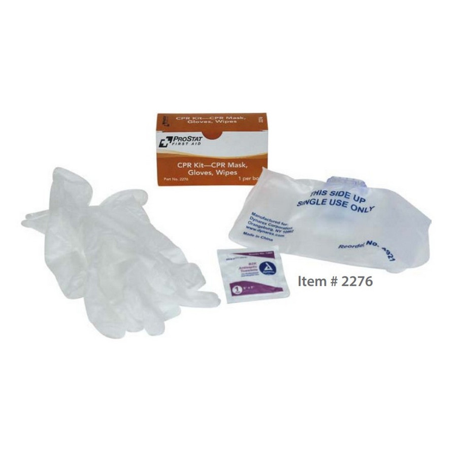 ProStat 2276 CPR Mask, Gloves & Wipes Kit