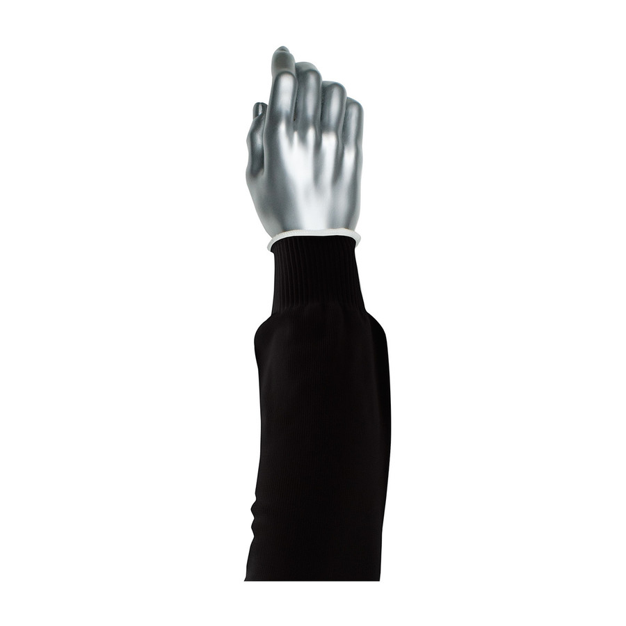 PIP 15-214BKS Kut Gard Single-Ply Pritex Blended Sleeve with Antimicrobial Fibers - Narrow Width 14"