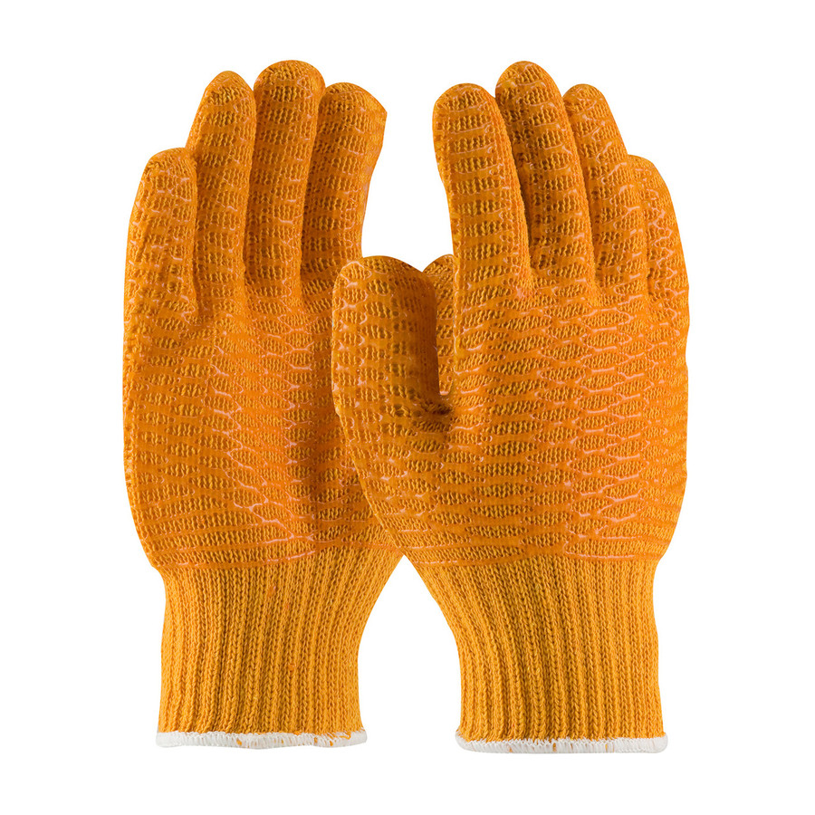 PIP 39-3013 Seamless Knit Polyester Glove with Double-sided PVC Honeycomb Criss-Cross Grip