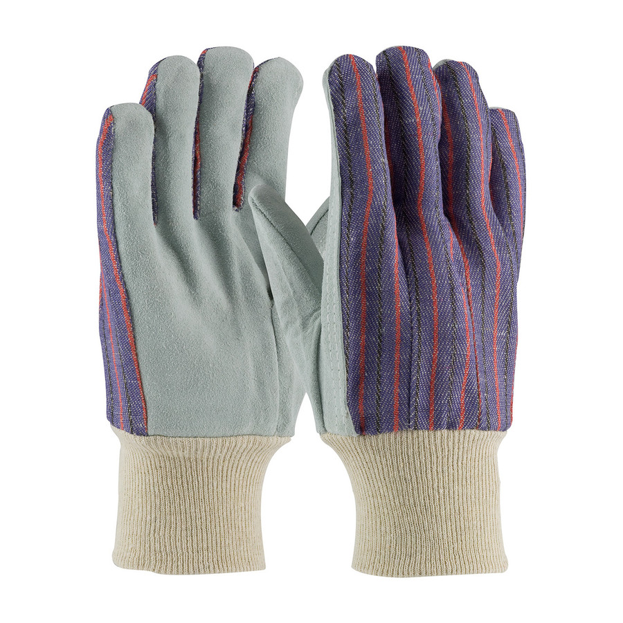 PIP 86-4104C Regular Grade Cowhide Leather Palm Glove with Fabric Back - Ladies'