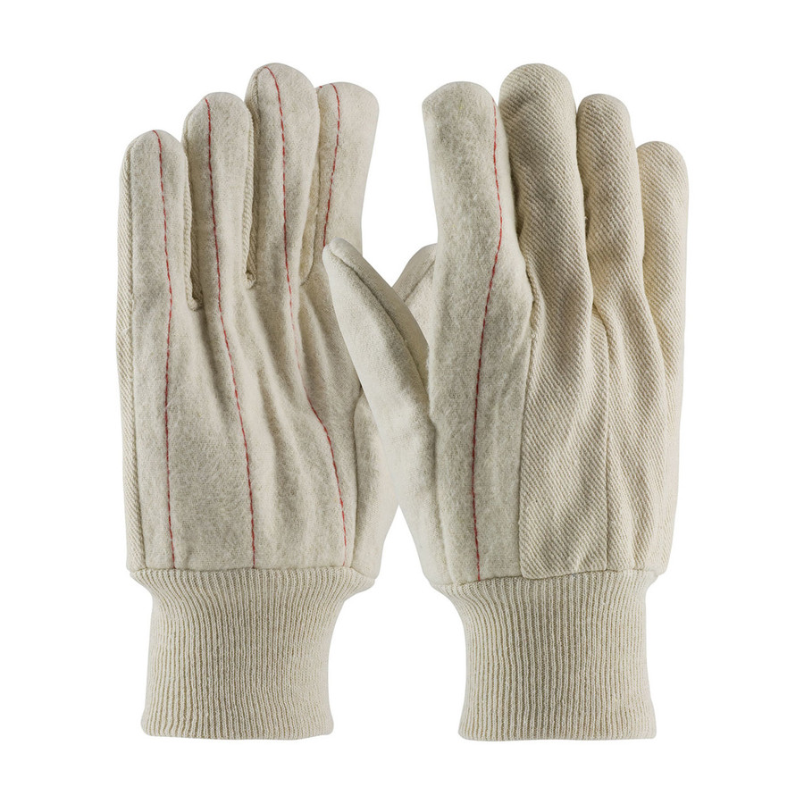 PIP 92-918O Cotton Canvas Double Palm Glove with Nap-out Finish - Knitwrist