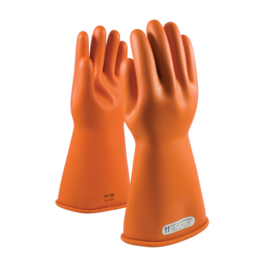 PIP 147-1-14 NOVAX Class 1 Rubber Insulating Glove with Straight Cuff - 14"