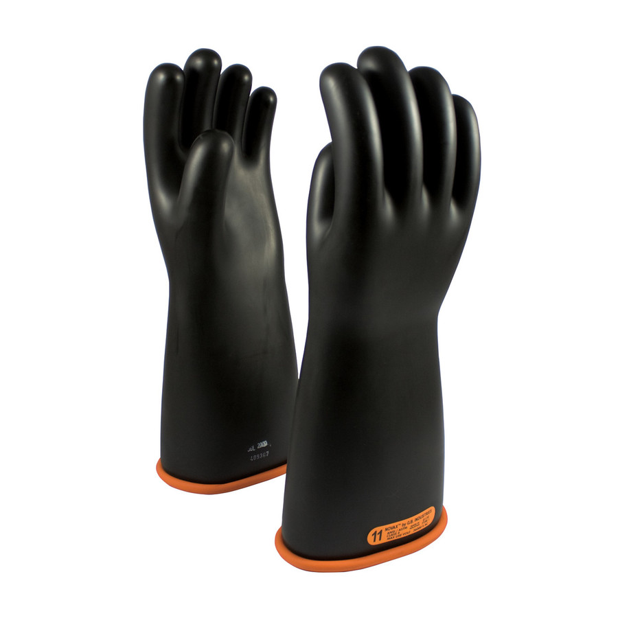 PIP 155-4-16 NOVAX Class 4 Rubber Insulating Glove with Straight Cuff - 16"