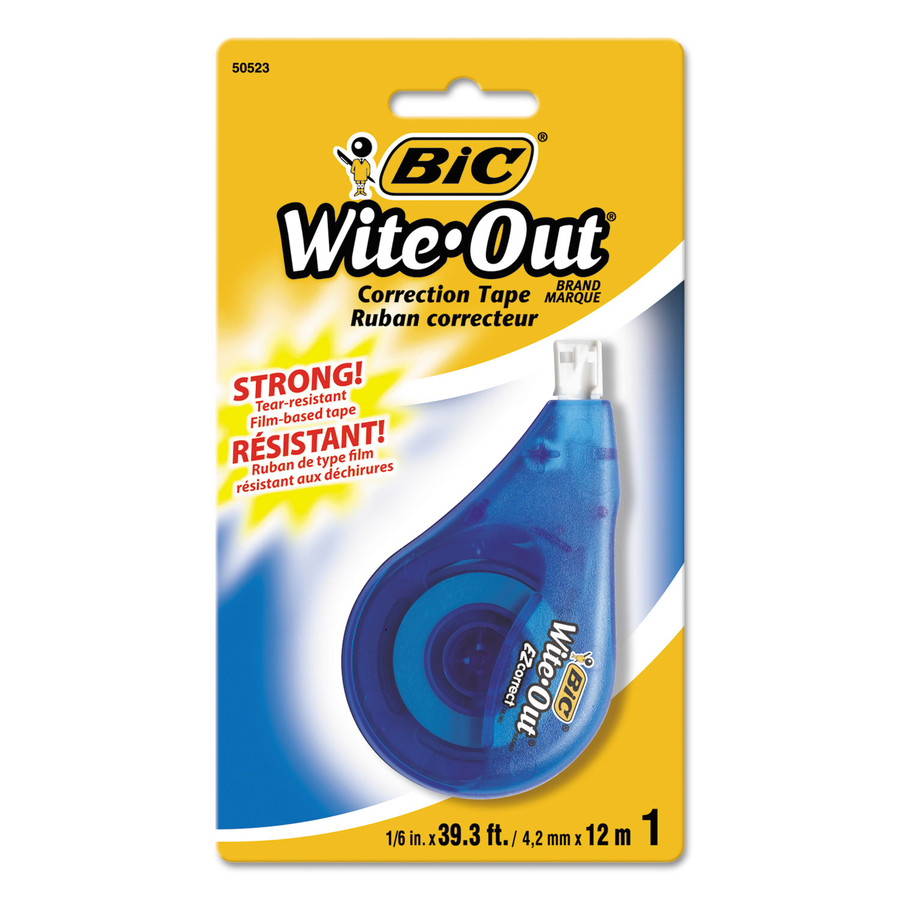 BIC BICWOTAPP11 Wite-Out EZ Correct Correction Tape, Non-Refillable, 1/6" x 472"