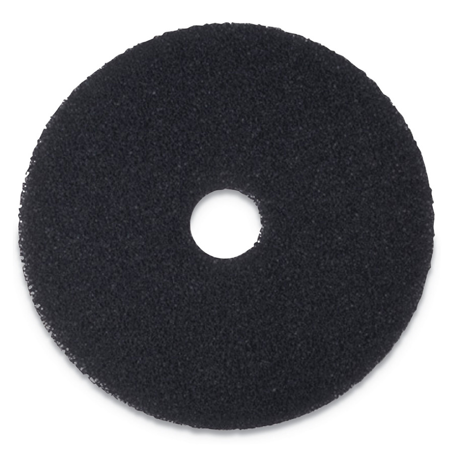 Boardwalk BWK4014BLA Stripping Floor Pads, 14" Diameter, Black, 5/Case