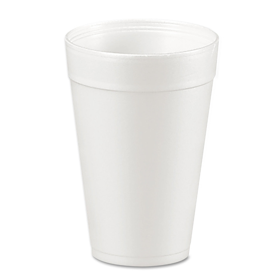 Dart DCC32TJ32 Foam Drink Cups, 32oz, White, 25/Bag, 20 Bags/Case