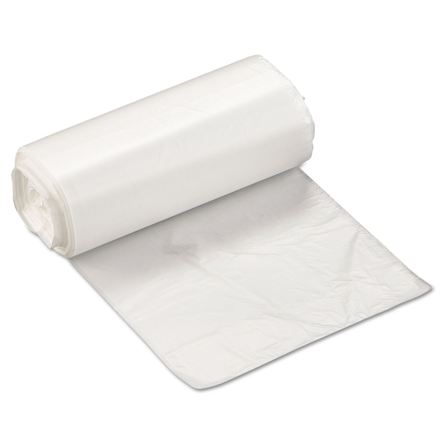 Inteplast Group IBSEC171806N Perforated High-Density Can Liners, 17 x 18, 4gal, 6mic, Clear, 50/RL, 40 RL/CT