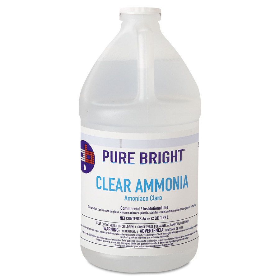 Pure Bright KIK19703575033 Clear Ammonia, 64oz Bottle, 8/Case