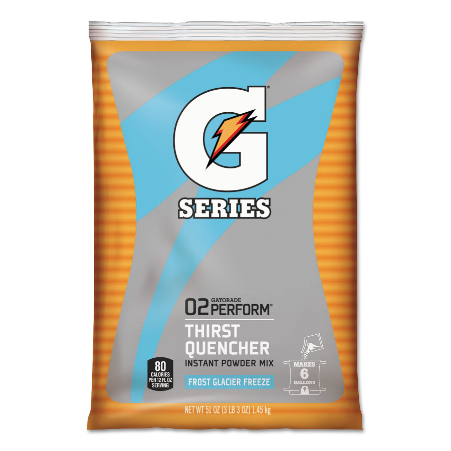 Gatorade 308-33676 Original Powdered Drink Mix, Glacier Freeze, 51oz Packet, 14/Carton