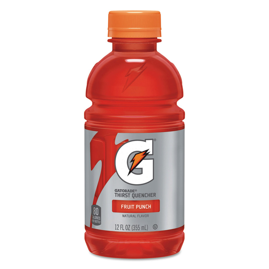 Gatorade 308-12196 G-Series Perform 02 Thirst Quencher, Fruit Punch, 12 oz Bottle